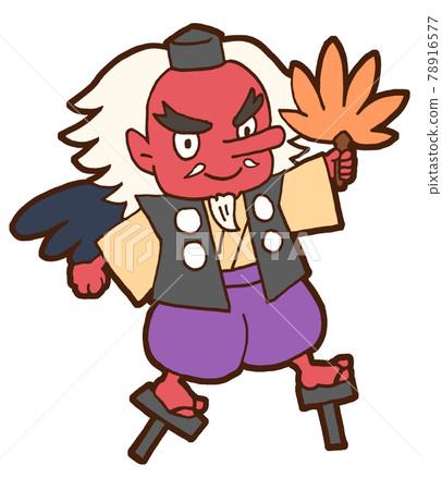 寬鬆可愛的怪物插畫天狗 78916577