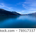 Beautiful landscape of mountain, lake and blue sky in Wanaka, south island, New Zealand. 78917337