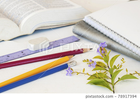 notebook ,dictionary and stationary of lifestyle student for study notebook ,dictionary and stationary of lifestyle student for study 78917394