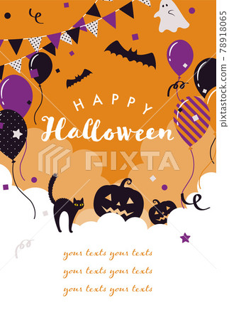 Halloween illustration background material Halloween illustration background material 78918065