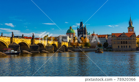 Prague cityscape with Charles Bridge, Czech Republic Prague cityscape with Charles Bridge, Czech Republic 78920366