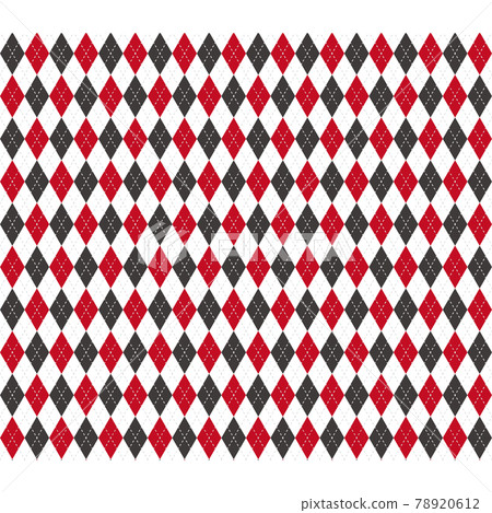 Fashionable red and black argyle pattern seamless pattern Fashionable red and black argyle pattern seamless pattern 78920612