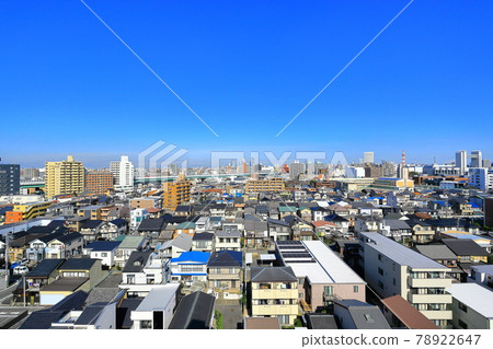 從名古屋熱田區上空俯瞰的城市景觀 78922647