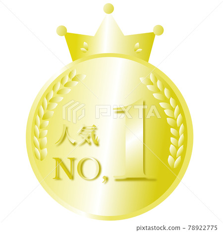 1st most popular label with medal-shaped crown 1st most popular label with medal-shaped crown 78922775