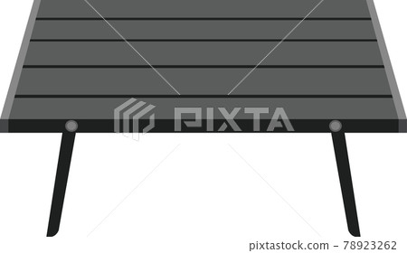 戶外使用低桌的插圖矢量 78923262
