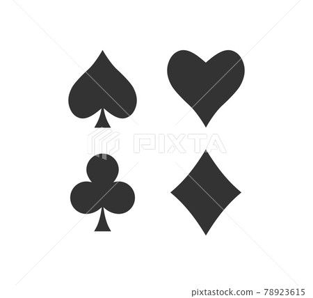 Playing cards icon. Vector illustration, flat design. 78923615