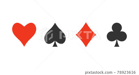 Playing cards icon. Vector illustration, flat design. 78923616
