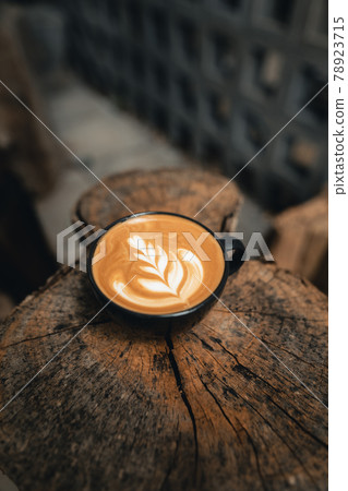 cup of coffee latte in coffee shop cup of coffee latte in coffee shop 78923715