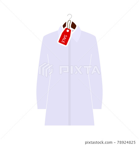 Blouse On Hanger With Sale Tag Icon 78924825