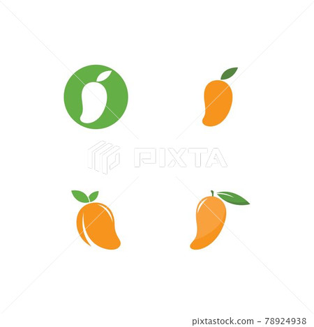 Mango logo flat design vector Mango logo flat design vector 78924938