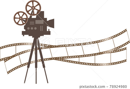 Image illustration of projector and film Image illustration of projector and film 78924980