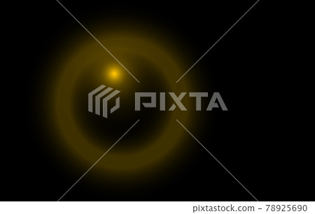 Overlay, flare light transition, effects sunlight, lens flare, light leaks. High-quality stock image of warm sun rays light effects, overlays or golden flare isolated on black background for design 78925690