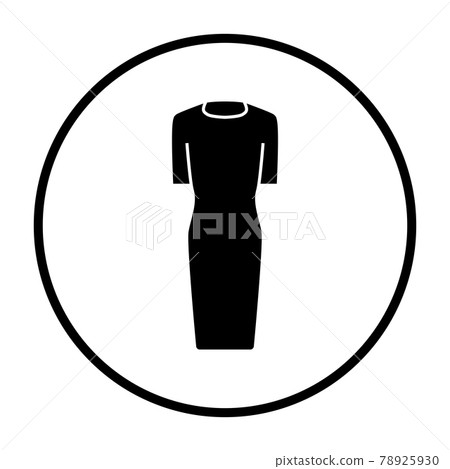 Business Woman Dress Icon Business Woman Dress Icon 78925930