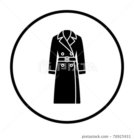 Business Woman Trench Icon Business Woman Trench Icon 78925931