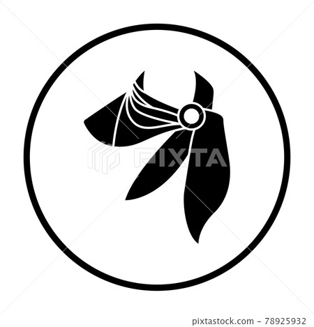 Business Woman Neck Scarf Icon Business Woman Neck Scarf Icon 78925932