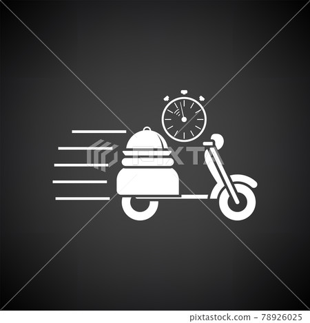 Restaurant Scooter Delivery Icon Restaurant Scooter Delivery Icon 78926025