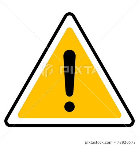 三角形警告圖標(符號、標記、符號、!標記)的矢量圖解 三角形警告圖標(符號、標記、符號、!標記)的矢量圖解 78926572