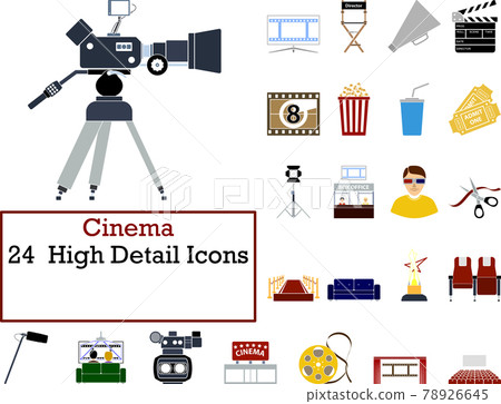 Cinema Icon Set Cinema Icon Set 78926645