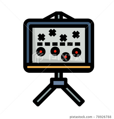 American Football Game Plan Stand Icon American Football Game Plan Stand Icon 78926788