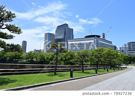 Osaka Prefectural Police Headquarters from Osaka Castle, Otemon South Wall 78927236