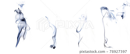Isolated steam set. Blur steam mist cloud, abstract fog or black smoke group isolated on white background. Abstract of steam with copy space. Isolated steam set. Blur steam mist cloud, abstract fog or black smoke group isolated on white background. Abstract of steam with copy space. 78927397