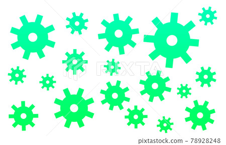 Green gear pattern Green gear pattern 78928248