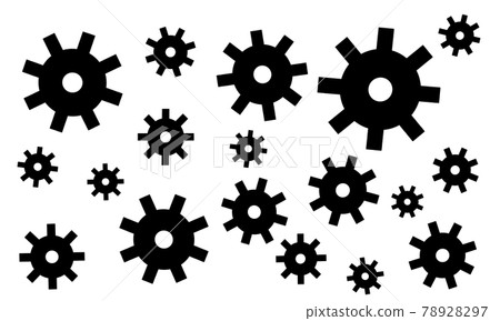 齒輪圖案剪影 78928297