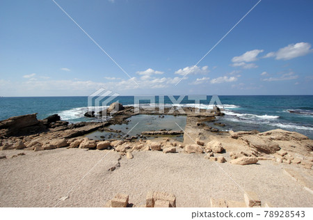 National park Cesarea on coast of Mediterranean sea in Israel National park Cesarea on coast of Mediterranean sea in Israel 78928543