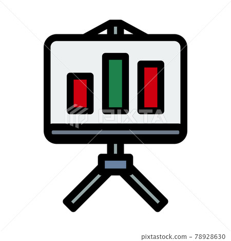 Analytics Stand Icon 78928630