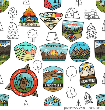 Outdoor activity and road trip adventure vector design Outdoor activity and road trip adventure vector design 78928846
