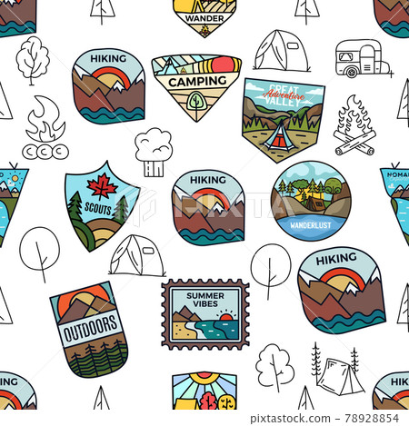 Outdoor activity and camp adventure vector design Outdoor activity and camp adventure vector design 78928854