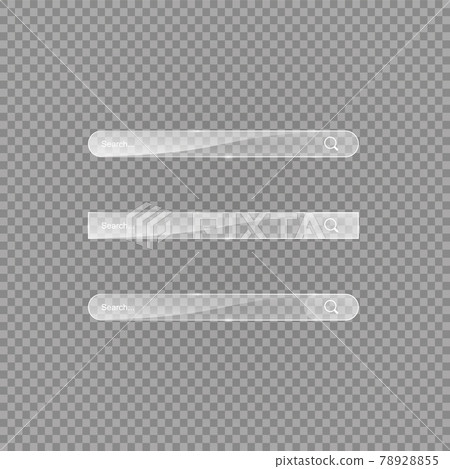 Search bar template. Vector web search illustration. Transparent glass search bar Search bar template. Vector web search illustration. Transparent glass search bar 78928855