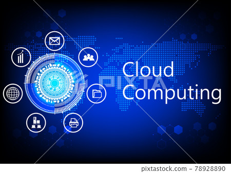graphics diagram cloud computing concept... - Stock Illustration ...