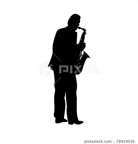 Saxophonist Silhouette Saxophonist Silhouette 78929036
