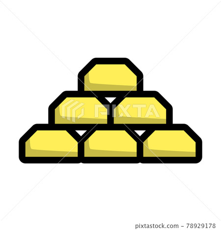Gold Bullion Icon 78929178