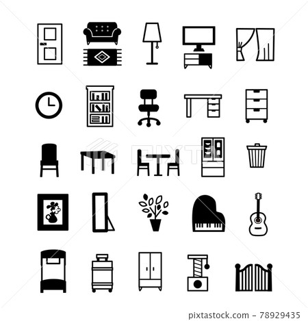Household goods icon set 78929435