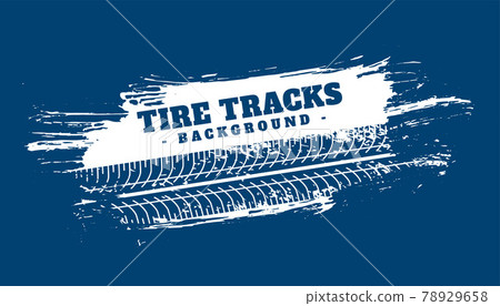 tire track abstract blue background 78929658