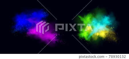 Color powder explosion, splash of paint dust Color powder explosion, splash of paint dust 78930132