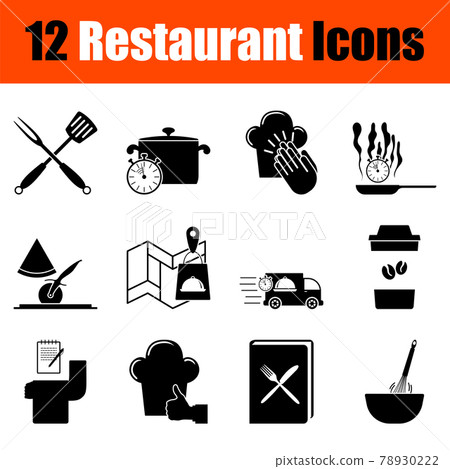 Restaurant Icon Set 78930222