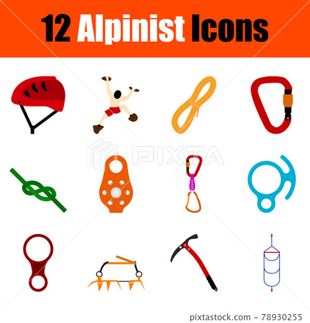 Alpinist Icon Set Alpinist Icon Set 78930255