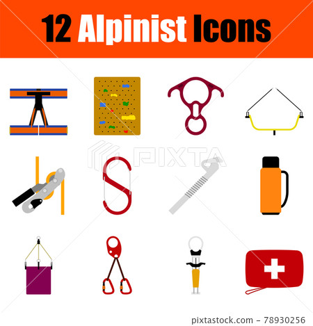 Alpinist Icon Set Alpinist Icon Set 78930256