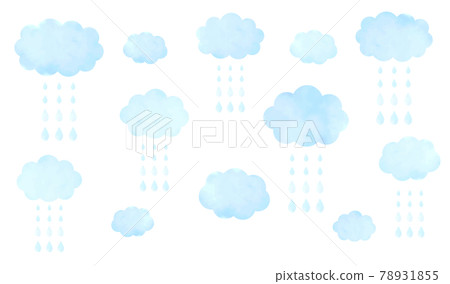 水彩畫的雨雲 78931855