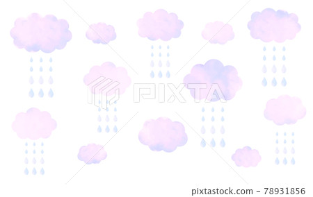 水彩畫的雨雲 78931856