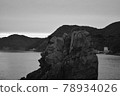 單色世界海岸線 78934026