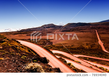 Piton de la Fournaise volcano, Reunion island, France 78934040