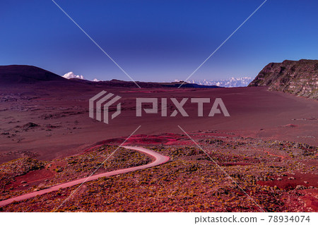 Piton de la Fournaise volcano, Reunion island, France 78934074