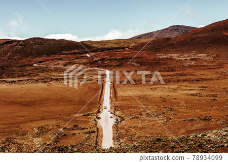 Piton de la Fournaise volcano, Reunion island, France 78934099