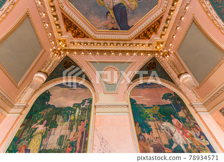 Municipal house, Prague, czech republic 78934571