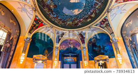 Municipal house, Prague, czech republic 78934613