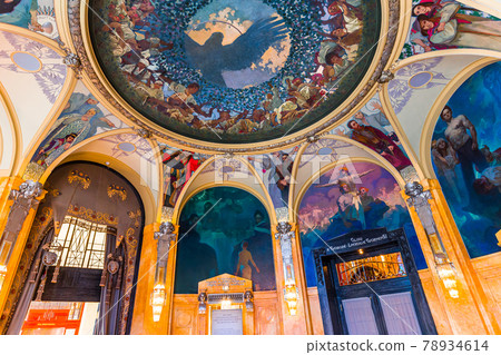 Municipal house, Prague, czech republic 78934614